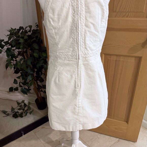 Lilly Pulitzer‎ CHARLIZE Eyelet White Shift Dress Lined Cotton Size 6 - Picture 4 of 15